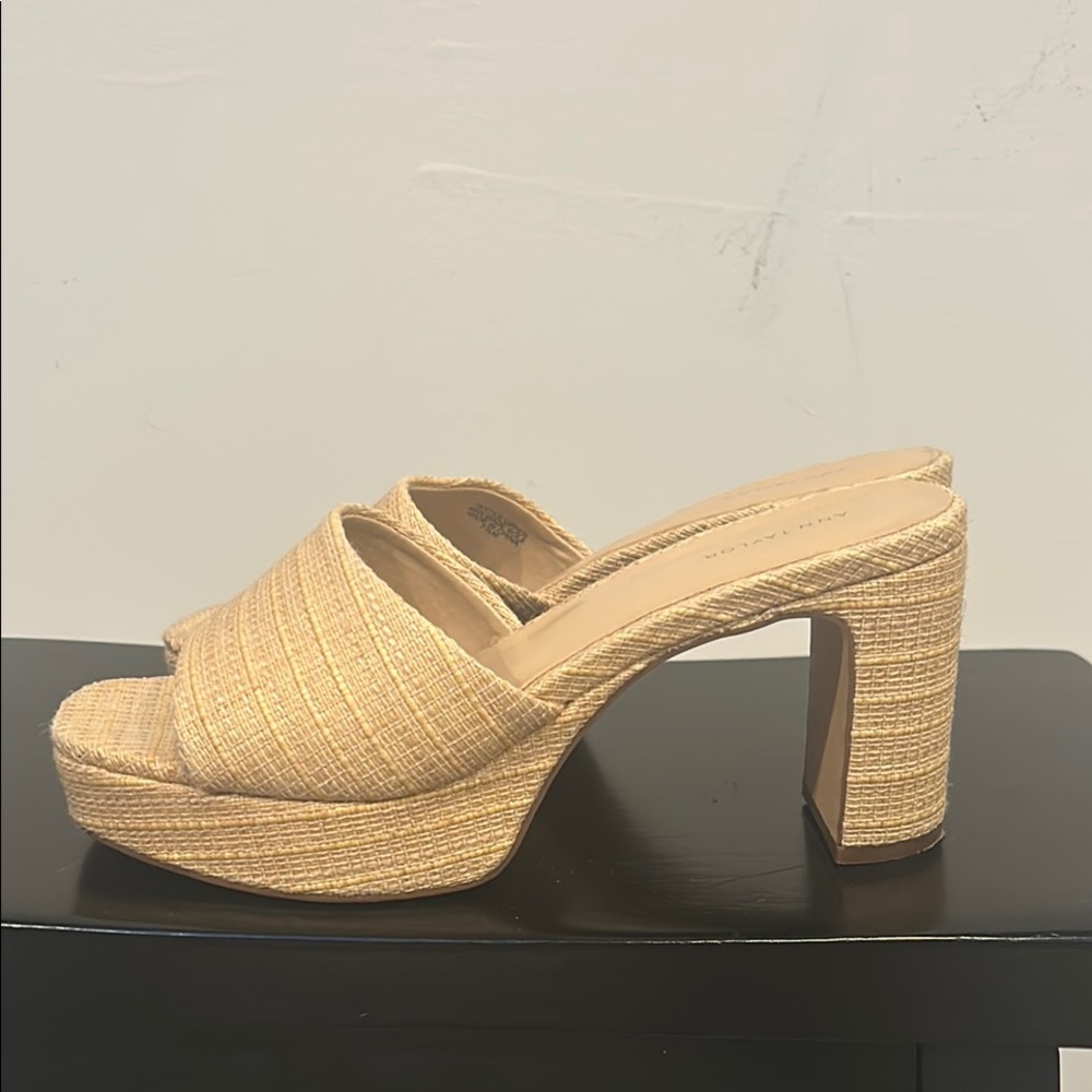 Platform Mule Heeled Sandals